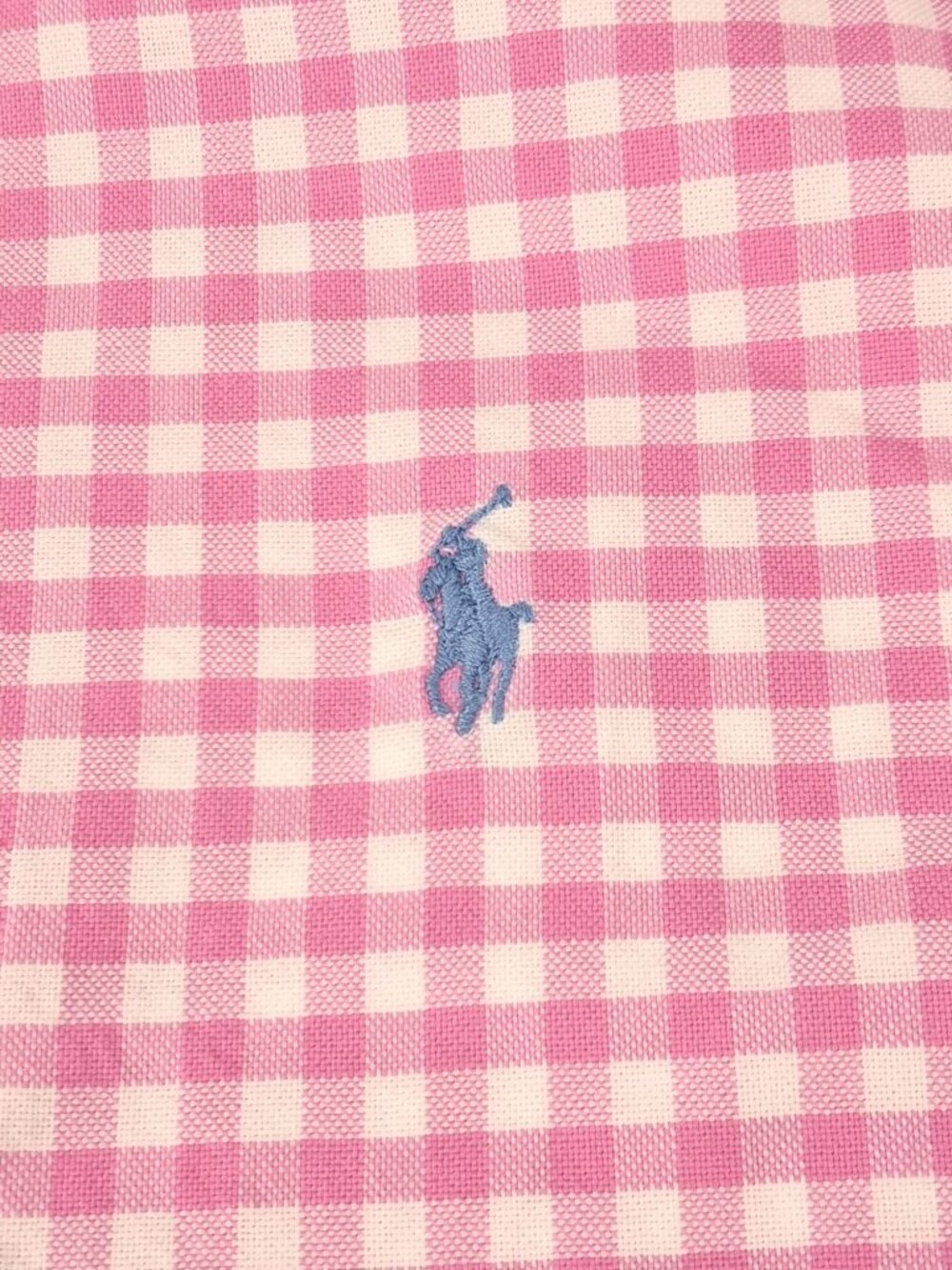 NWT Ralph Lauren Pink White Classic Gingham Cotton Poplin Boys Size M (10-12) - Picture 8 of 11